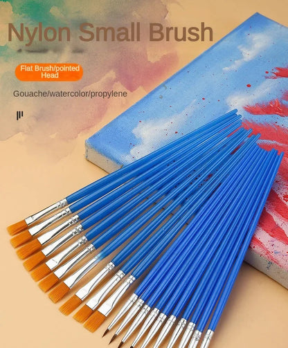 10/20/50Pcs Painting Brushes Set Art Round / Flat Brushs Nylon Hair Paint Brushes Pen for Oil Acrylic Watercolor Art Supplies    Home Decor Supply | Online Retail | ShoreShopper.com