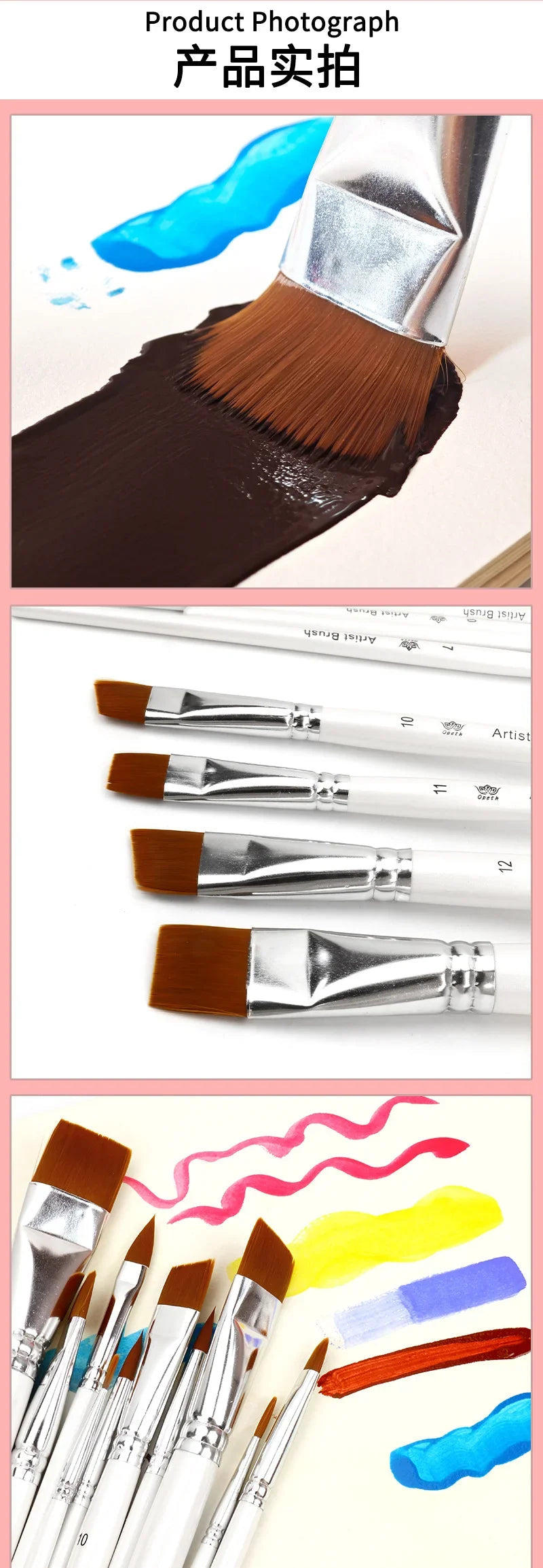 10pcs Multifunctional Art Painting Brushes Set Artist Art Painting Hook Line Watercolor Gouache Oil Painting Brush Art Supplies    Home Decor Supply | Online Retail | ShoreShopper.com