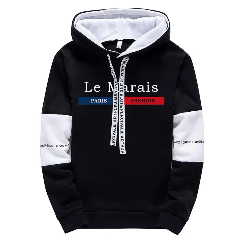 Paris Fashion Hoodies for Men High Quality Hooded Long Sleeve Sweatshirts All Season Daily Casual Sports Pullover Men's Clothes    Home Decor Supply | Online Retail | ShoreShopper.com