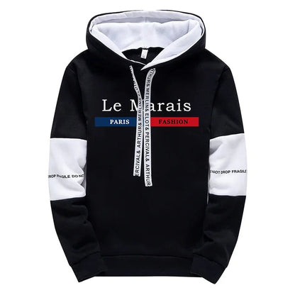 Paris Fashion Hoodies for Men High Quality Hooded Long Sleeve Sweatshirts All Season Daily Casual Sports Pullover Men's Clothes    Home Decor Supply | Online Retail | ShoreShopper.com