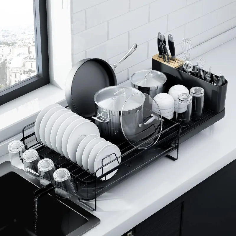 Dish Rack, Multifunctional Dish Rack for Kitchen Counter, Anti-Rust Drying Dish Rack    Home Decor Supply | Online Retail | ShoreShopper.com