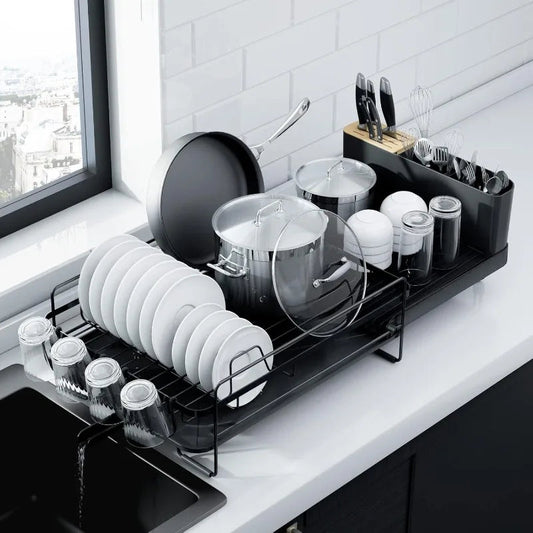 Dish Rack, Multifunctional Dish Rack for Kitchen Counter, Anti-Rust Drying Dish Rack    Home Decor Supply | Online Retail | ShoreShopper.com