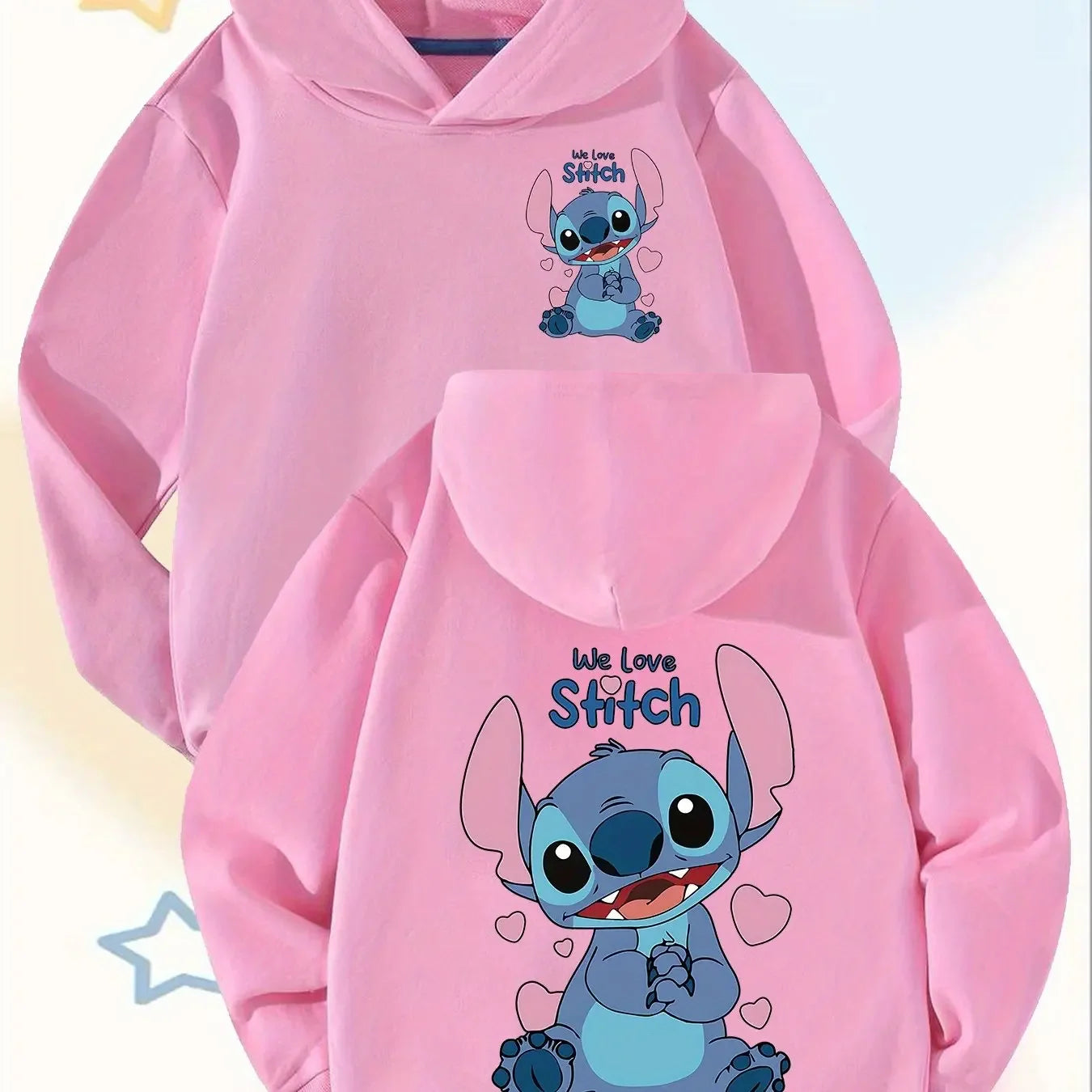 Fashionable Disney Children's Hoodies, Autumn and Winter Girls'  Boys' Clothes Outdoor Sweatshirts Soft Long-sleeved Pullovers - ShoreCo.Shop