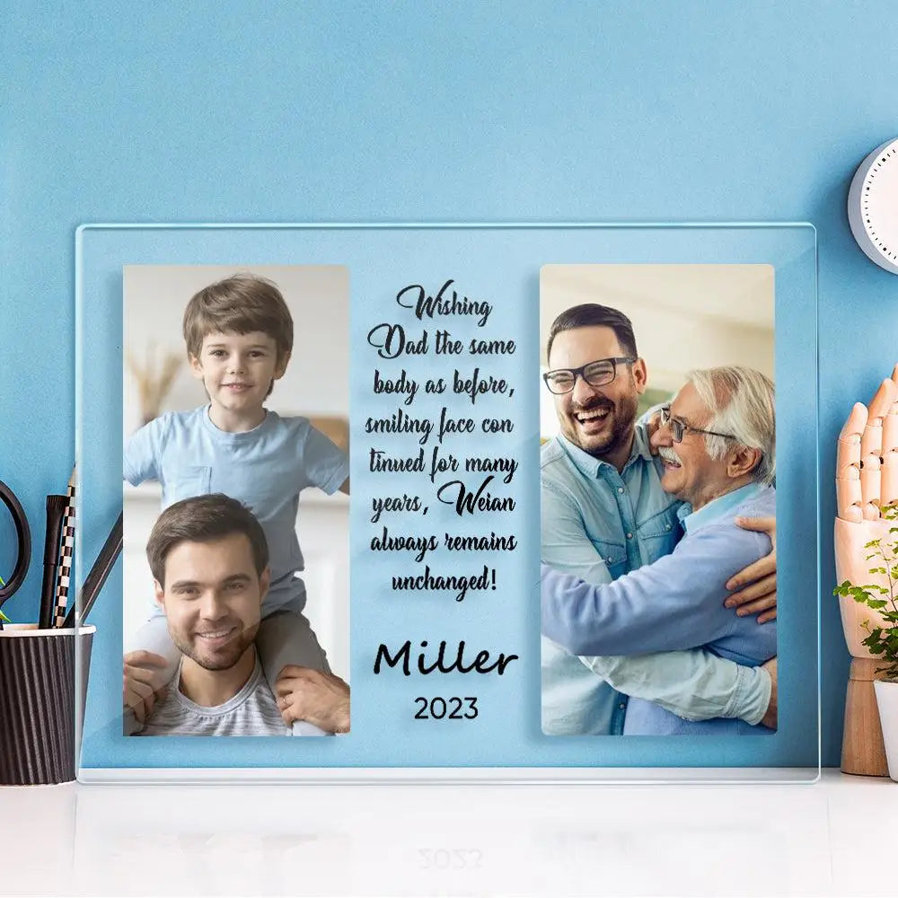 Custom Mother Father Day Acrylic Plaque Personalized Photo Text with Quote Gift for Mom Dad Grandma Grandpa Anniversary Birthday    Your Coastal Marketplace | Shoreshopper.com