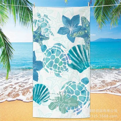 Beach Turtle Animal Printed Beach Towel, Quick Drying Absorbent Beach Towel Outdoor Sports Swimming Beach Towel Face Towel Towel    Your Coastal Marketplace | Shoreshopper.com
