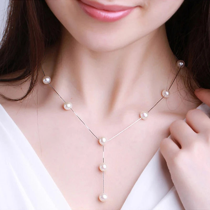 Charming White Pearl Necklace Bracelet Earring Jewelry Set Women Bridal Wedding Elegant Accessories    Home Decor Supply | Online Retail | ShoreShopper.com