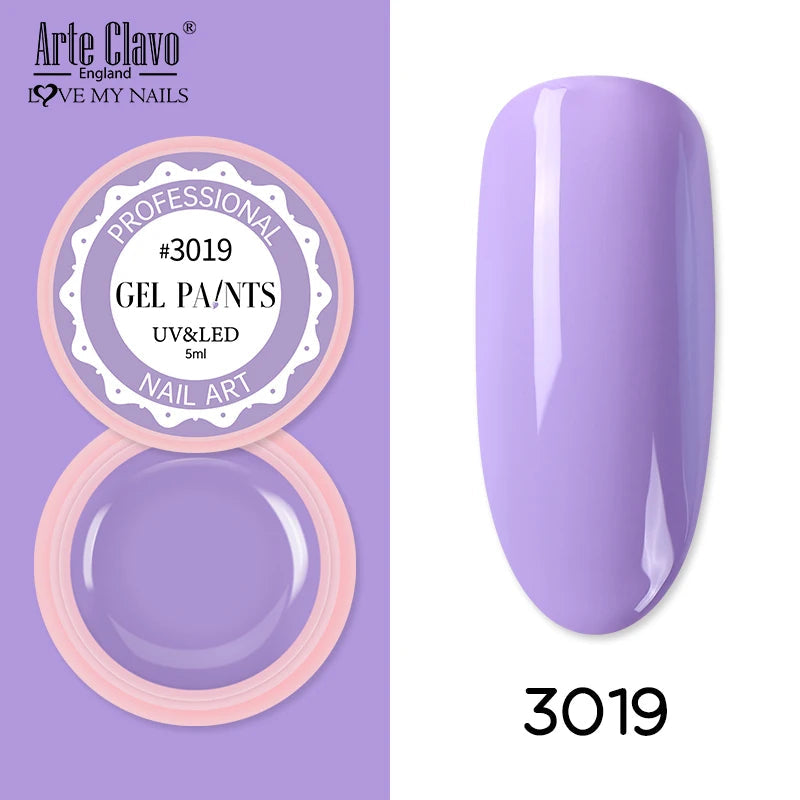 Arte Clavo Painting Gel 72 Colors 5ml Professional Nail Paint Color Gel Polish For Nail Art UV Gel Lacquer Gel Top Coat Manicure    Home Decor Supply | Online Retail | ShoreShopper.com