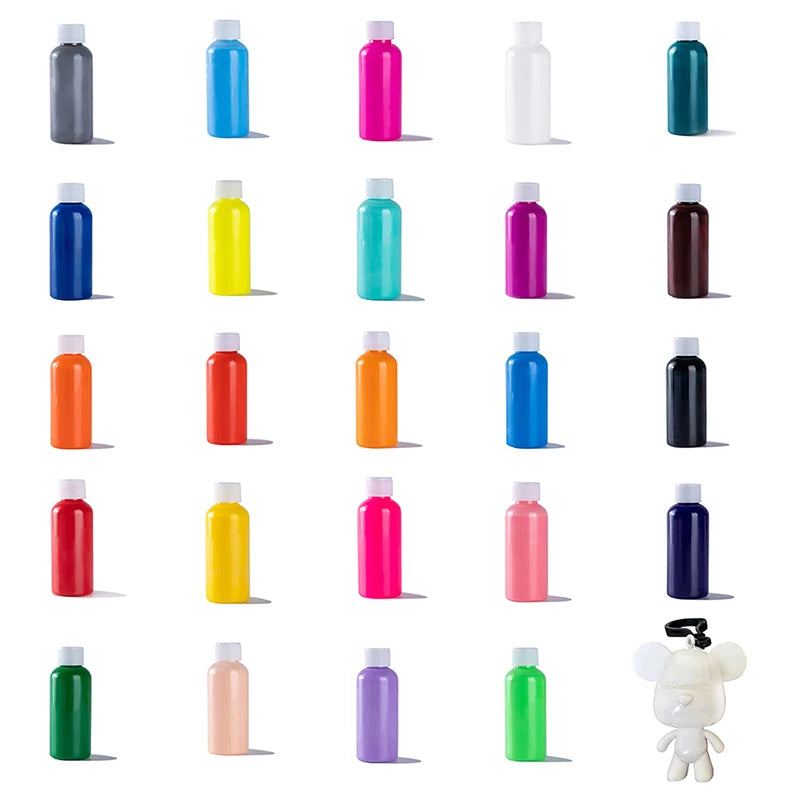 60ml/bottle acrylic paint 24Colors DIY Handmade Graffiti Bearbrick Statue Coloring Pigment Professional Paint Liquid Art Supplie    Home Decor Supply | Online Retail | ShoreShopper.com