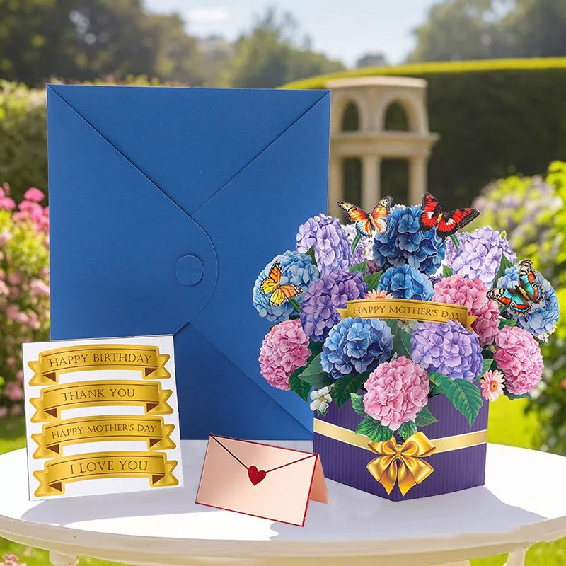 3D Creative Bouquet Gift Card for Mother Father Wife Friends Blessing Card Gift for Mothers Fathers Day Thank You Greeting Cards    Your Coastal Marketplace | Shoreshopper.com