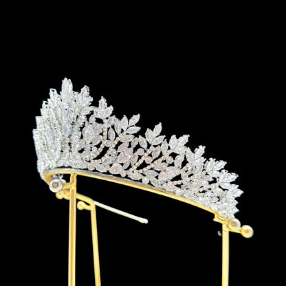 Wedding Hair Accessories Tiaras Crowns Crystal Zircon Headbands For Brides Women Party Prom Pageant Headpieces Bridal Jewelry - ShoreCo.Shop