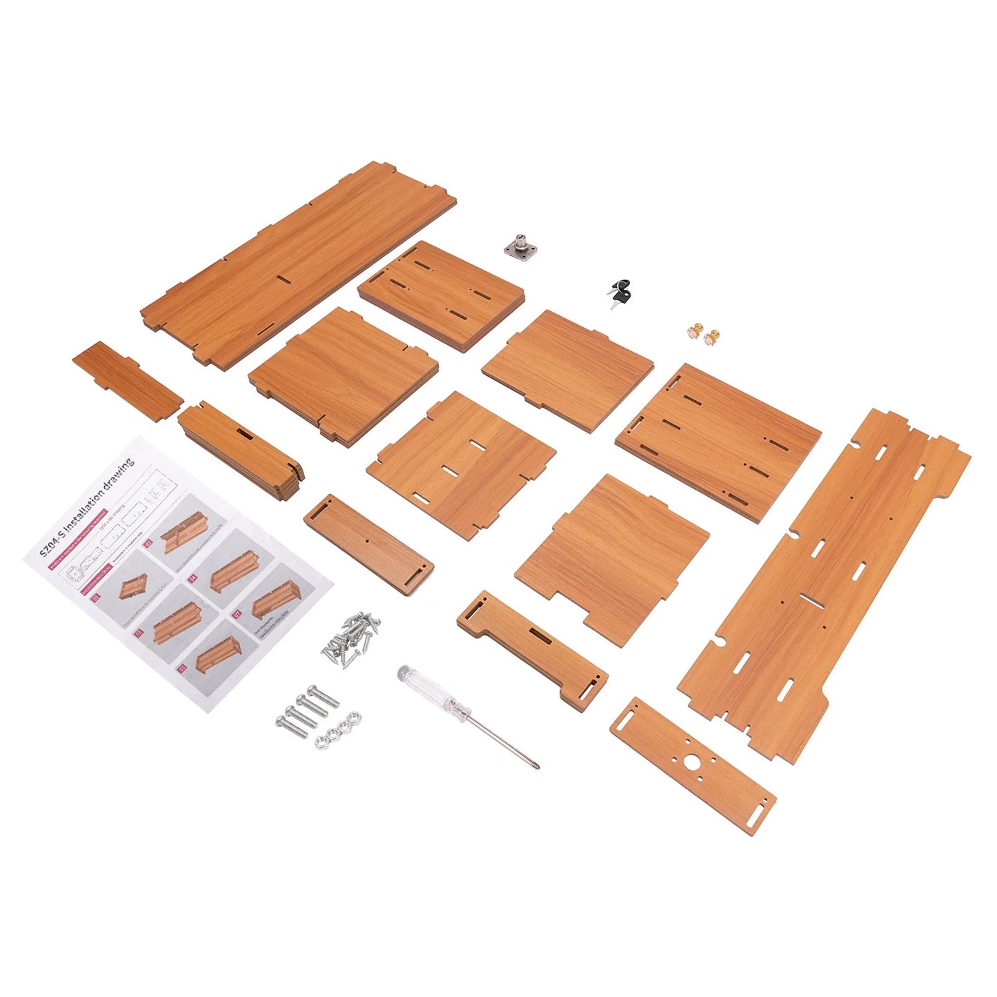 Wooden Desk Organizer W/ Drawer File Storage Desk Monitor Riser Computer Stand    Home Decor Supply | Online Retail | ShoreShopper.com