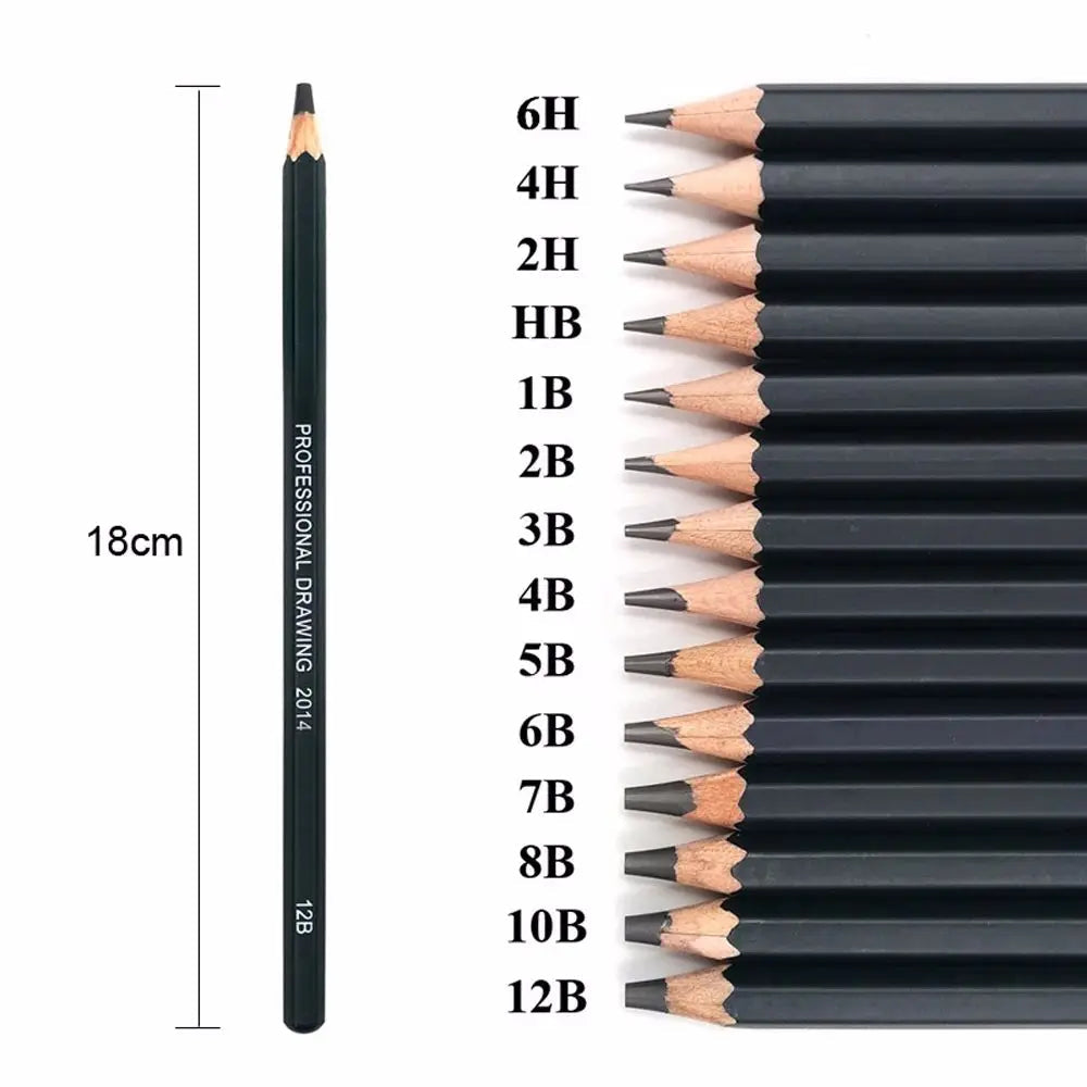 School Supplies Students For Exam Stationery Supplies Drawing Pencil Set Professional Sketch HB 2B 6H 4H 2H 3B Painting Pencils    Home Decor Supply | Online Retail | ShoreShopper.com