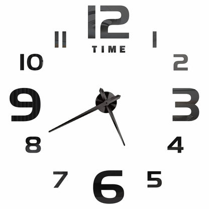 Large Wall Clock Quartz Needle 3D DIY 27" 37" or 47" Wall Clock    Home Decor Supply | Online Retail | ShoreShopper.com