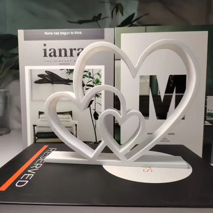 Heart-to-Heart Statue - Black & White Love Ornament, Desk & Bookshelf Decor, Valentine’s Gift, Home Decoration    Home Decor Supply | Online Retail | ShoreShopper.com