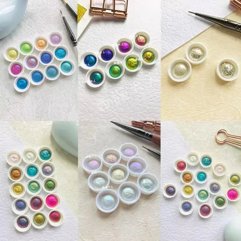 30 Color Conventional Color-changing Pearlescent Pigment Hand-painted Water Color Creation Calligraphy Painting Art Pigment    Home Decor Supply | Online Retail | ShoreShopper.com