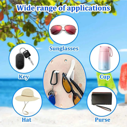 2 pieces (1 hook+1 accessory) Hook Accessories for Beach Bag, Two Styles of Hooks for Bo Bag, Key Holder for  Bag Hanging Keys