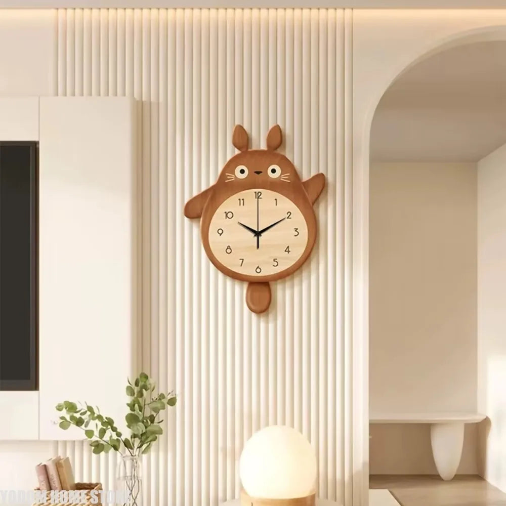 Cartoon Cat Design Wall Clock Wooden Sway Hanging Clock Decorative Painting For Restaurant Home Decor Gift    Home Decor Supply | Online Retail | ShoreShopper.com