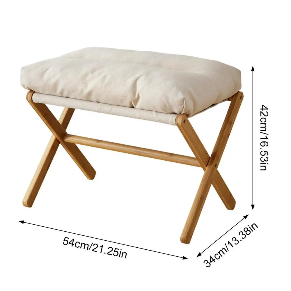 Velvet Footstool Velvet Footstool Ottoman Small Footrests Foot Stool Leg Rest High Padded Stool Seat For Bedroom Living Room    Home Decor Supply | Online Retail | ShoreShopper.com