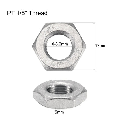 2/5Pcs Cast Pipe Fitting Hex Locknut, 304 Stainless Steel Hex Lock Nut Female Thread for Water Broom and Undercarriage Cleaner    Home Decor Supply | Online Retail | ShoreShopper.com