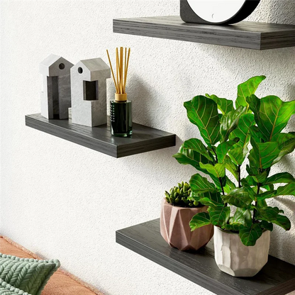 SOFT-Floating Shelves For Wall,16In Wood Wall Shelf For Room Decor/Storage/Display,For Bedroom,Bathroom,Living Room,Kitchen    Home Decor Supply | Online Retail | ShoreShopper.com