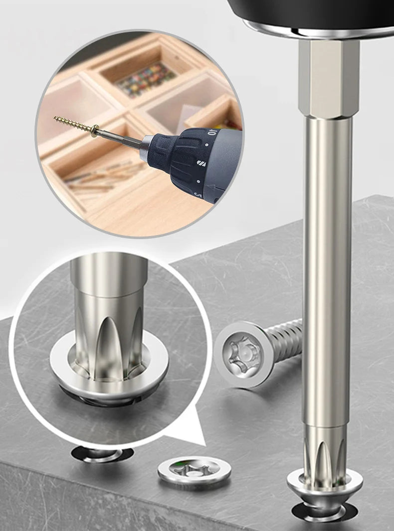50-75-100mm Hollow Plum Blossom Extended S2 Bit Hexagon Handle Screwdriver Bit Screwdriver Tool Set    Home Decor Supply | Online Retail | ShoreShopper.com