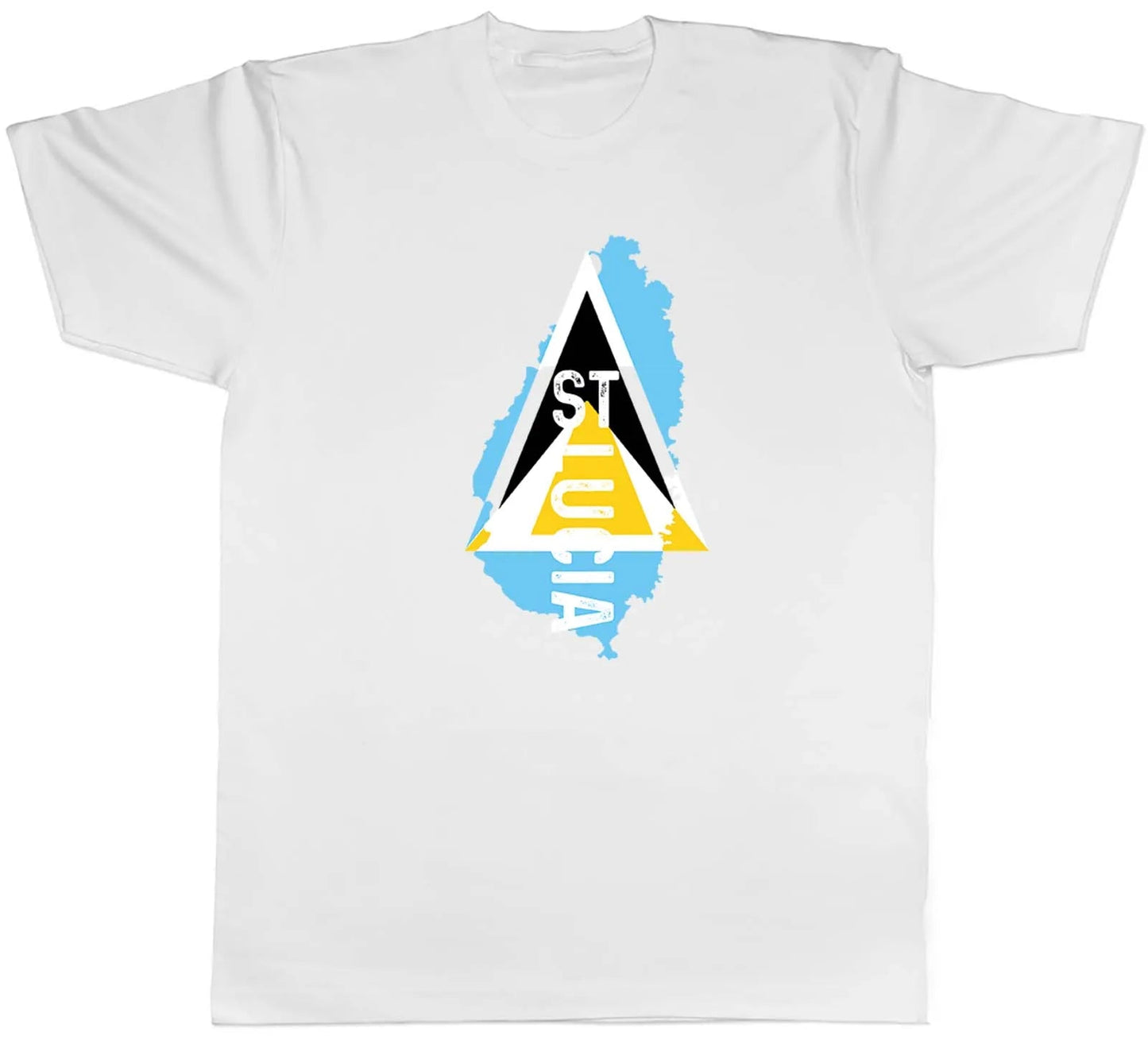 St Lucia Mens T-Shirt Travel Map Flag Unisex Tee Gift Men's T-shirt Summer Pure Cotton Men's T-shirt    Home Decor Supply | Online Retail | ShoreShopper.com