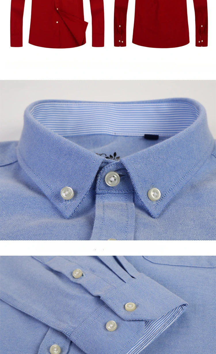 New in shirt long-sleeve shirts for men slim fit formal plian shirt single pocket office clothes soft plaid cotton designer tops    Home Decor Supply | Online Retail | ShoreShopper.com