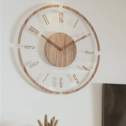 Hot Wall Clock Living Room Decoration Solid Wood Creative Silent Nordic Simple Quartz Clock Luxury Wall Watch Decor Fashion    Home Decor Supply | Online Retail | ShoreShopper.com