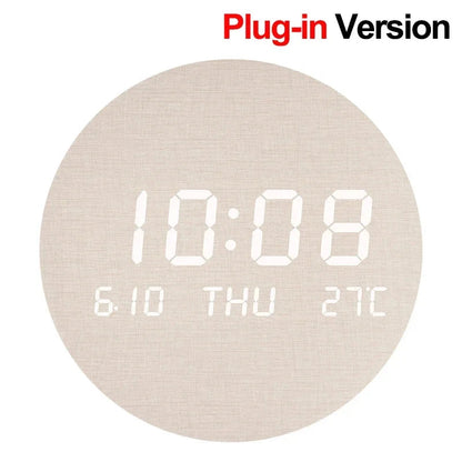 LED Digital Wall Clock Temperature Date Time Multi-function Display Living Room Home Bedroom Silent Clock Fashion Wall Clock    Home Decor Supply | Online Retail | ShoreShopper.com