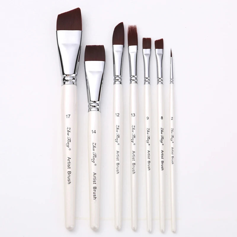 Body Pinting Face Body Art Paint Multifunctional Professional Paint Brushes Set Wooden Handle Nylon Brush Oil Painting Brushes    Home Decor Supply | Online Retail | ShoreShopper.com