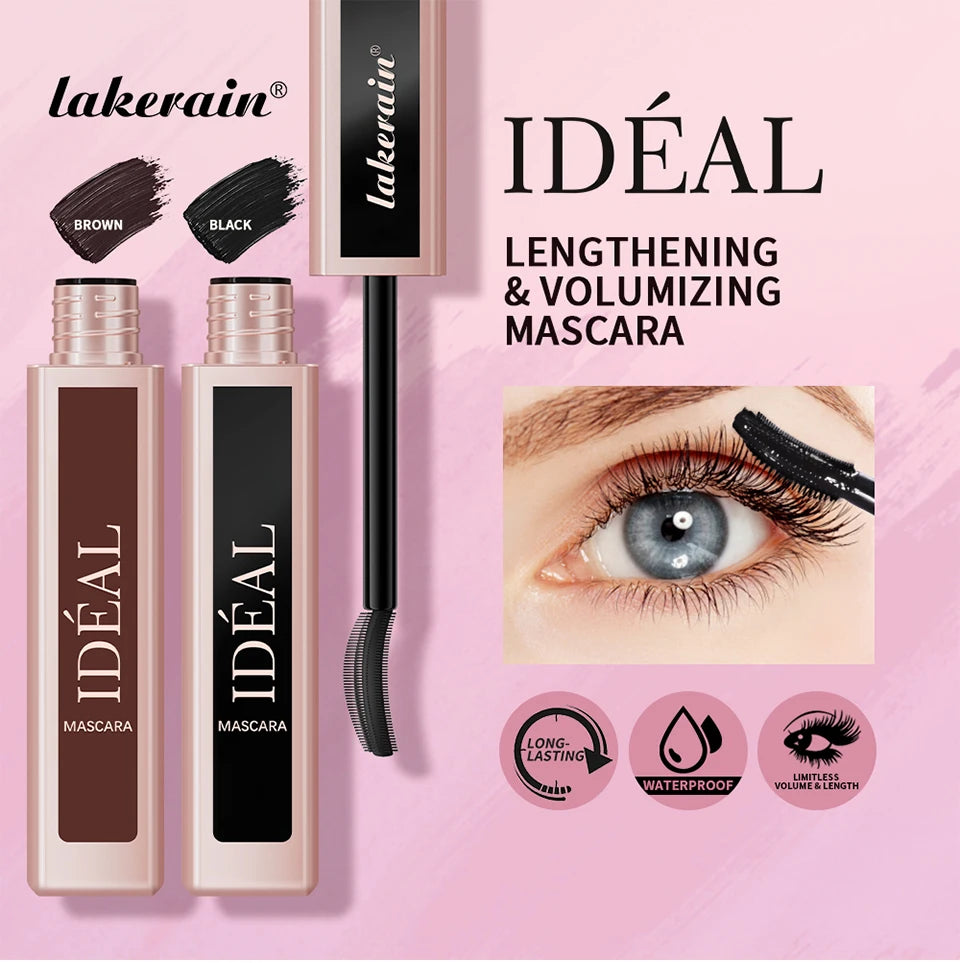 Black Waterproof Mascara Lengthening Eyelash Extension Eye Lashes Brush Beauty Curling Mascara Korean Cosmetics Long-wearing - ShoreCo.Shop