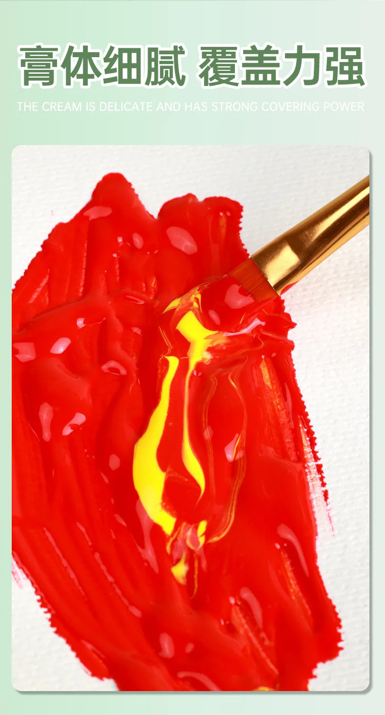 Acrylic Pigment 12/18/24/36 Colors 12ml Set Children's Painting And Oil Painting Beginners Non-Toxic Quick Drying Art Supplies    Home Decor Supply | Online Retail | ShoreShopper.com