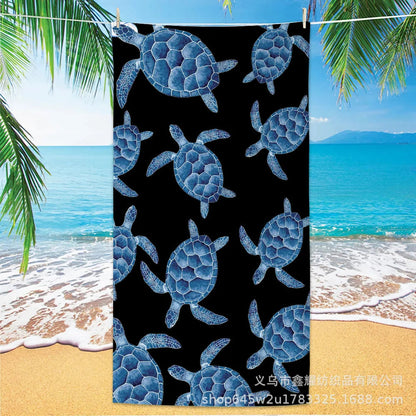 Beach Turtle Animal Printed Beach Towel, Quick Drying Absorbent Beach Towel Outdoor Sports Swimming Beach Towel Face Towel Towel    Your Coastal Marketplace | Shoreshopper.com