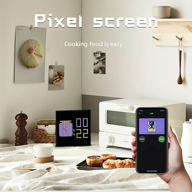LED Pixel Display 32x32 Programmable Pixel Art Display With APP Control Creative Animation Interesting Text And Digital Clock    Home Decor Supply | Online Retail | ShoreShopper.com