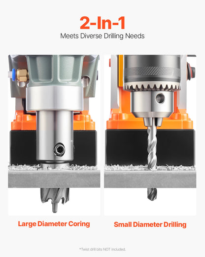 SucceBuy 11PCs Magnetic Drill Motor 1.6 in 1450W Boring Diameter 850RPM Speed 2810 lbf Portable Electric Mag Drill Press    Home Decor Supply | Online Retail | ShoreShopper.com