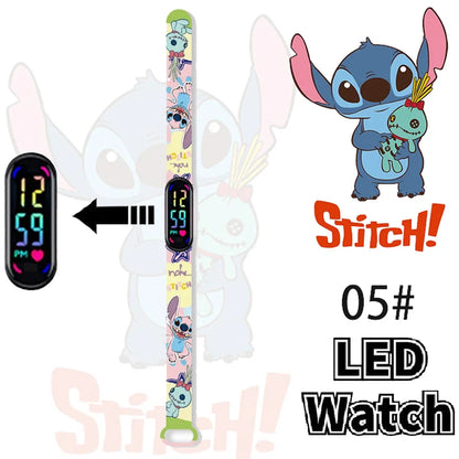 Disney Stitch Digital Kids' Watches Anime Figures LED Luminous Watch Touch Waterproof Electronic Sports Watch Kids Birthday Gift    Home Decor Supply | Online Retail | ShoreShopper.com