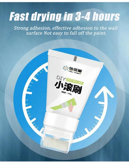100g White Pink Wall Small Roller Brush Paint Interior Wall Repair Household Wall Graffiti Repair Environmental Protection Paint    Home Decor Supply | Online Retail | ShoreShopper.com
