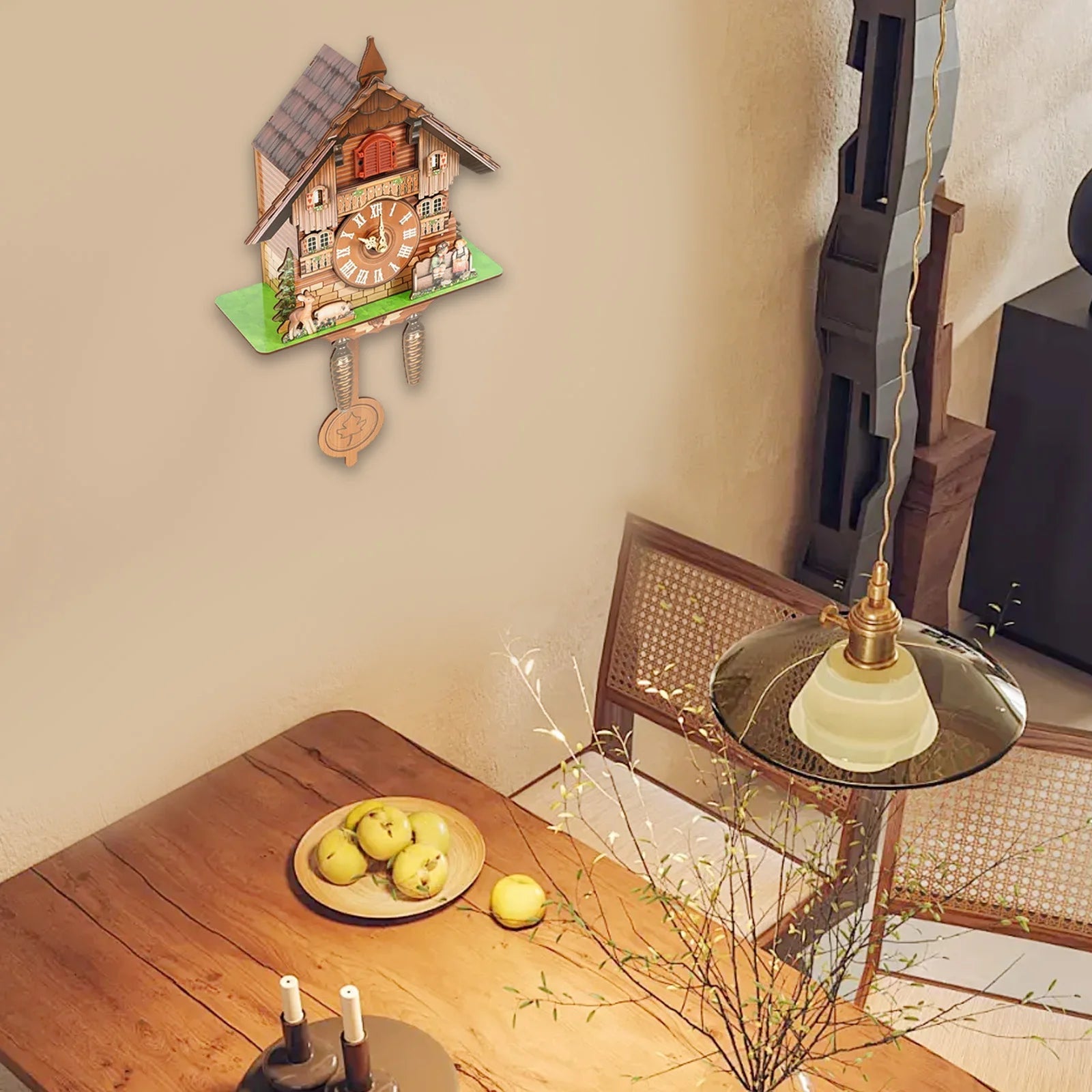 Wall Mount Clock Cuckoo Clock, Wood Cuckoo-Clock 7:00-21:00 Chime Time 25*10*50cm Pointers+Time Scales Display    Home Decor Supply | Online Retail | ShoreShopper.com