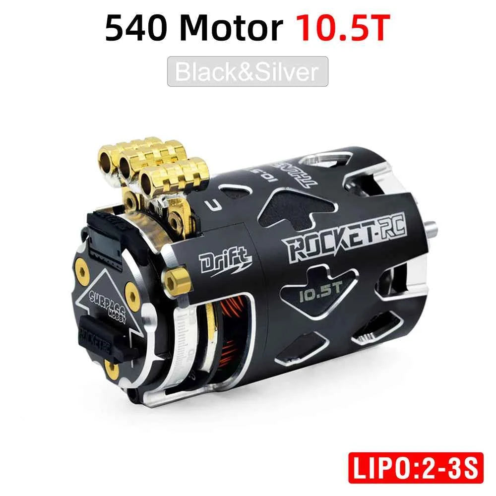 Rocket RC Brushless Motor Thunder 540 Sensored 10.5T 13.5T 3.175 mm Shaft for 1/10 RC Racing Drift Car Parts Surpass Hobby