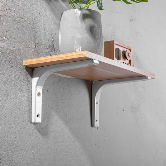 Shelf brackets L-shaped floating wall shelves black and white stainless steel bore stand bracket support hardware home    Home Decor Supply | Online Retail | ShoreShopper.com