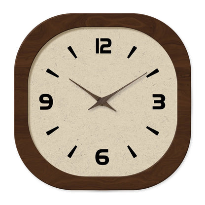 French-Style Retro Cream Crystal Porcelain Square-Shaped Simple Pattern Wooden Wall Clock for Living Room, Bedroom, Kitchen, Home Decoration, Silent Quartz Clock, Holiday Gift, 12 Inches, 14 Inches 16inch (Battery Not Include    Home Decor Supply | Online Retail | ShoreShopper.com