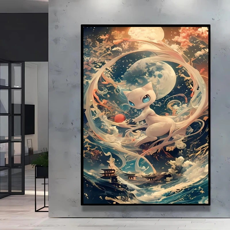 High Quality Pokemon Arcanine Pikachu Wall Painting with Unique Designs and Gorgeous Colors Adding A Touch of Brightness To Wall    Home Decor Supply | Online Retail | ShoreShopper.com