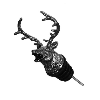 Zinc Alloy Steel Deer Stag Head Wine Pourer Unique Rhinoceros Lion Wine Bottle Stoppers Wine Aerators Bar Tools - ShoreCo.Shop