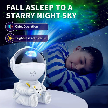 Star Projector Galaxy Night Light Astronaut Space Projector Starry Nebula Ceiling LED Lamp for Bedroom Home Decorative kids gift - ShoreCo.Shop