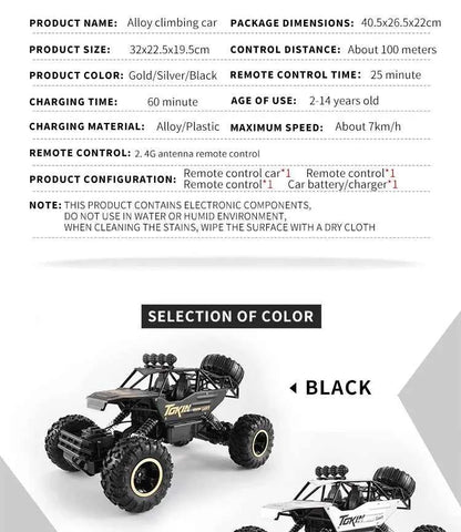 RC Off road Truck 1:12/16 4WD RTR Durable Beginner All Terrain RC Cars High Speed 20Km/h Remote Control Monster Truck Gifts Toys