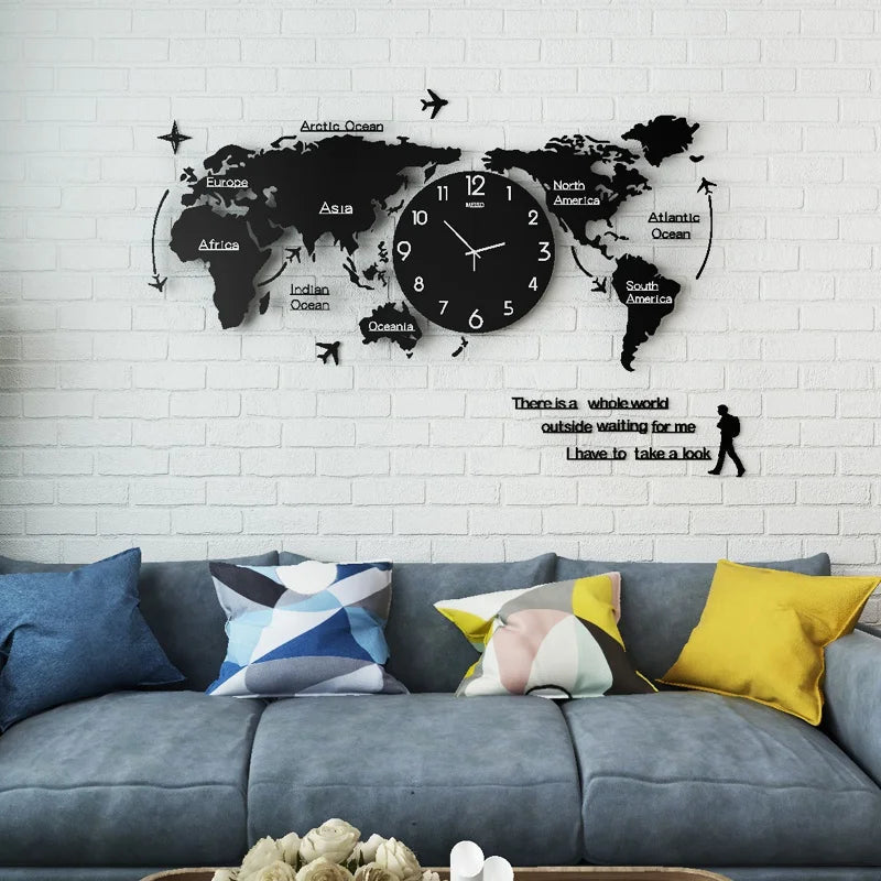 New Hot Unique Acrylic Wall Clock 3D DIY Large Wall Hanging Clock with Stickers Home Decorations    Home Decor Supply | Online Retail | ShoreShopper.com