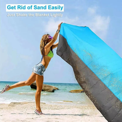 Beach Blanket Super Large 79 x 83 Inch Sandproof Waterproof Soft Comfortable Material Light Weight Portable for Beach Outdoor    Your Coastal Marketplace | Shoreshopper.com