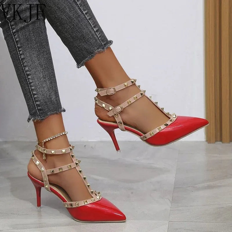 Shoes Woman 2022 Summer Ladies High Heels Valentine Shoes Female Pointed Toe Pumps For Womens Shoe Zapatos Chaussure Femme    Your Coastal Marketplace | Shoreshopper.com