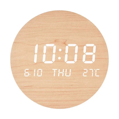 LED Digital Wall Clock Temperature Date Time Multi-function Display Living Room Home Bedroom Silent Clock Fashion Wall Clock    Home Decor Supply | Online Retail | ShoreShopper.com