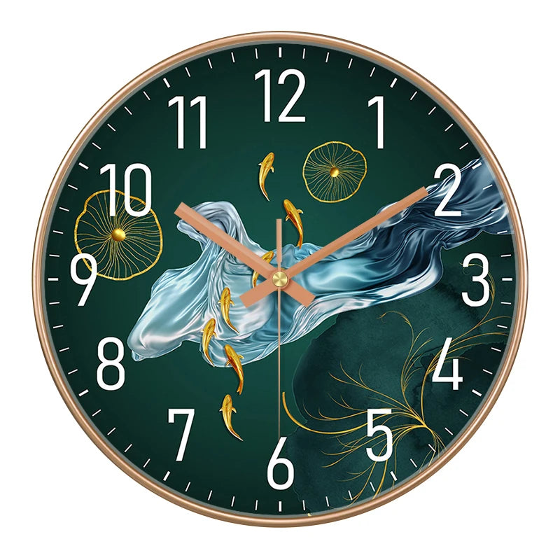 Simple Luxury Quartz Clock Hanging Wall Fish Decoration Modern Style Restaurant Living Room Home Decor Clock 8 10 12 Inche    Home Decor Supply | Online Retail | ShoreShopper.com